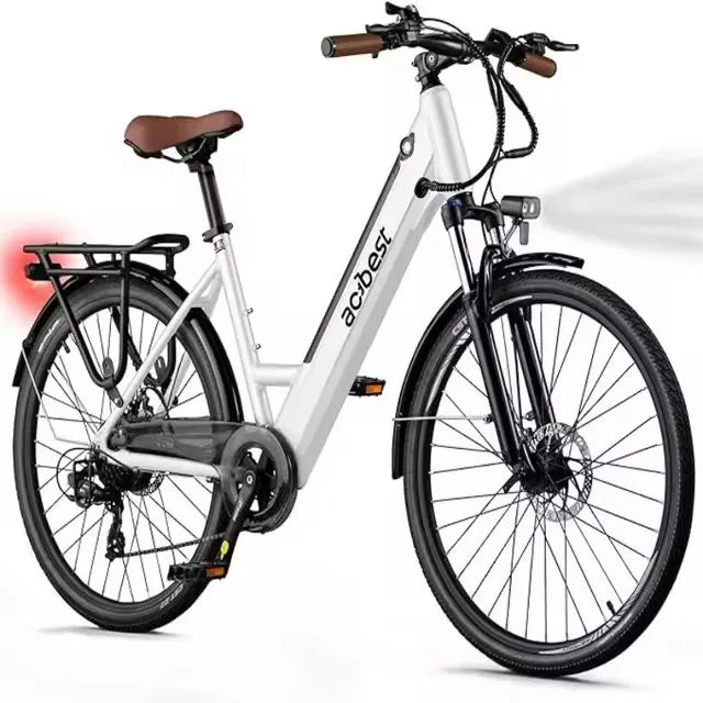 Vélo électrique de ville 26", Moteur 750W Brushless, 7 vitesses, 80 km d’autonomie